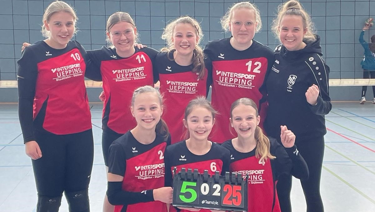Stadtlohns U14 Volleyballerinnen werden Meister