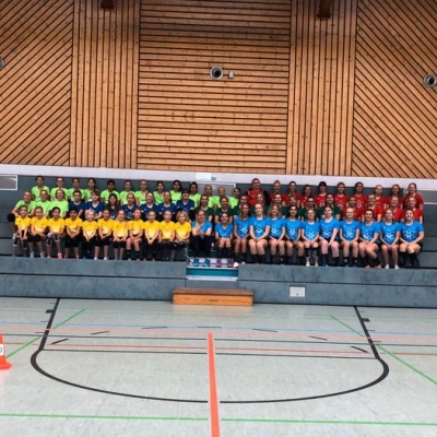 Der frühe Vogel …   - spielt Volleyball