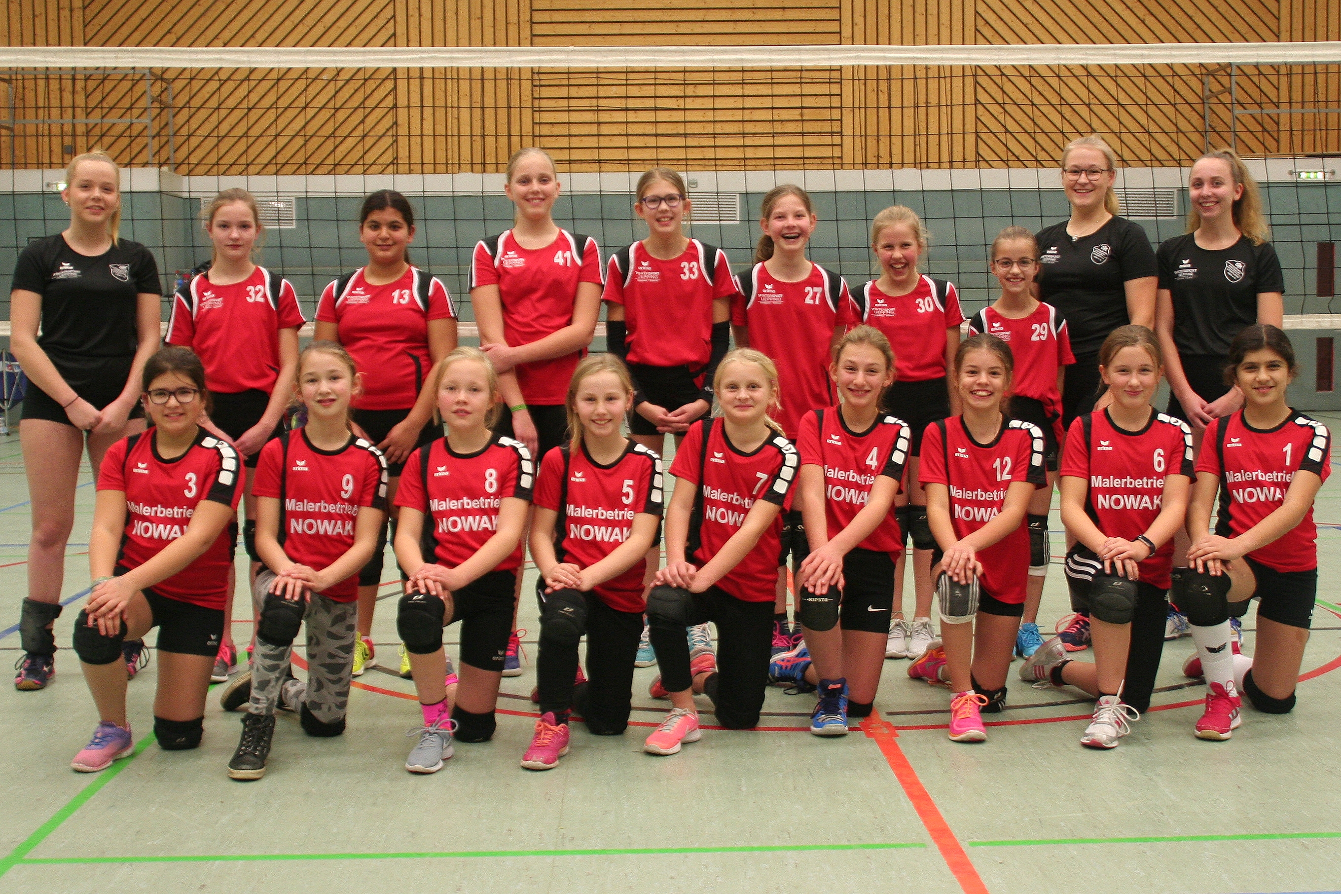 2019 2020 Volleyball E Jugend Mannschaftsfoto